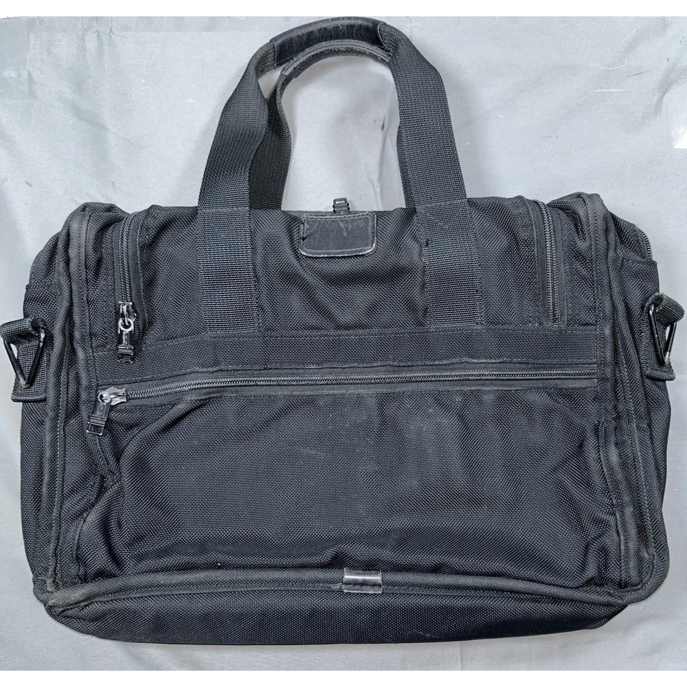 Vintage Tumi Black Nylon Soft Case Business‎ Briefcase Laptop Bag Made USA Mens